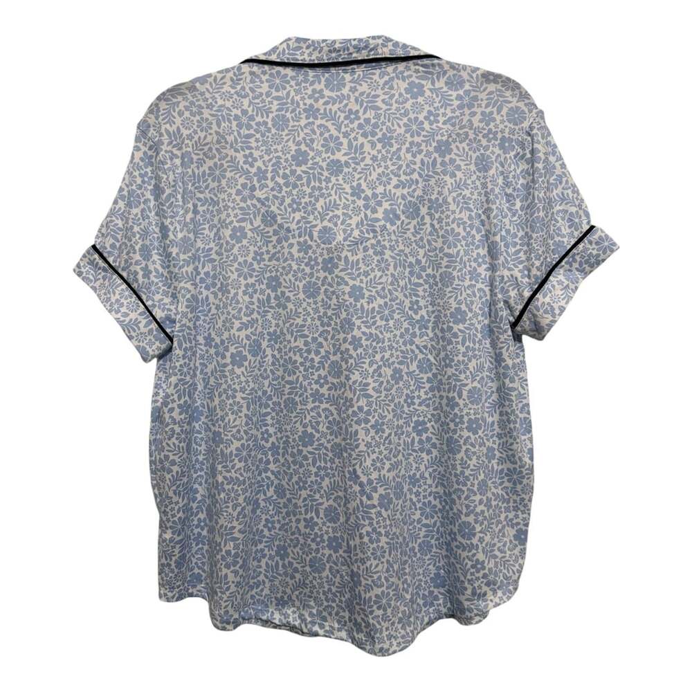 Size Large Kate Spade Ditsy Floral 2-Piece Short Sleeve Capri Pajama Set - Picture 3 of 5
